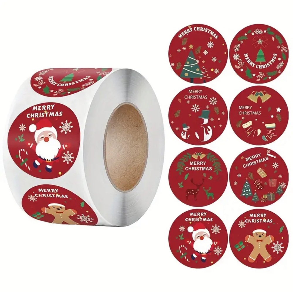 500ct Christmas Stickers - Picture 1 of 4